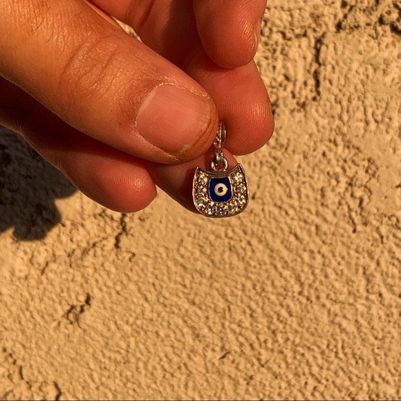 evil eye sparkly necklace charm - Picture 8 of 8
